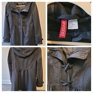 H & M women's coat, gray, size 12